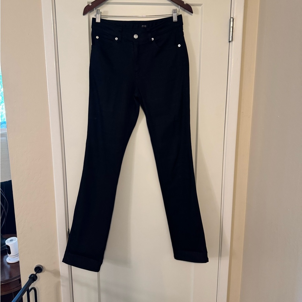 Armani Collezioni Black Straight Leg Jeans